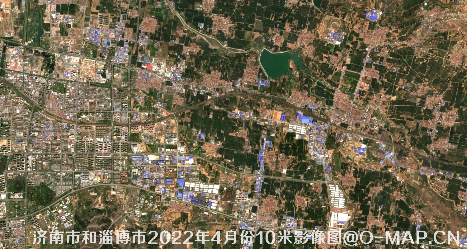 山东省济南市和淄博市2022年4月份10米影像图