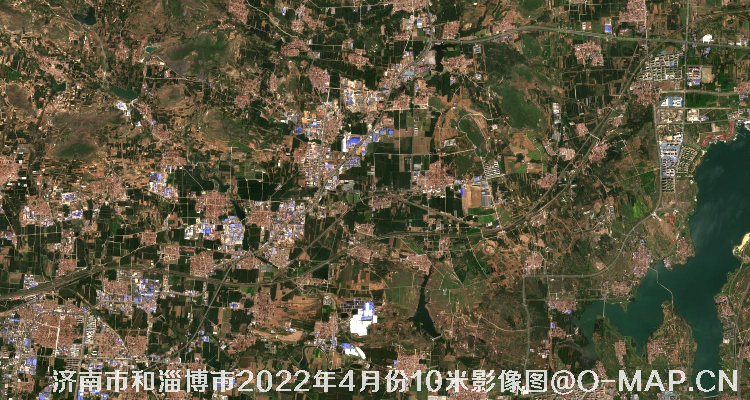 山东省济南市和淄博市2022年4月份10米影像图
