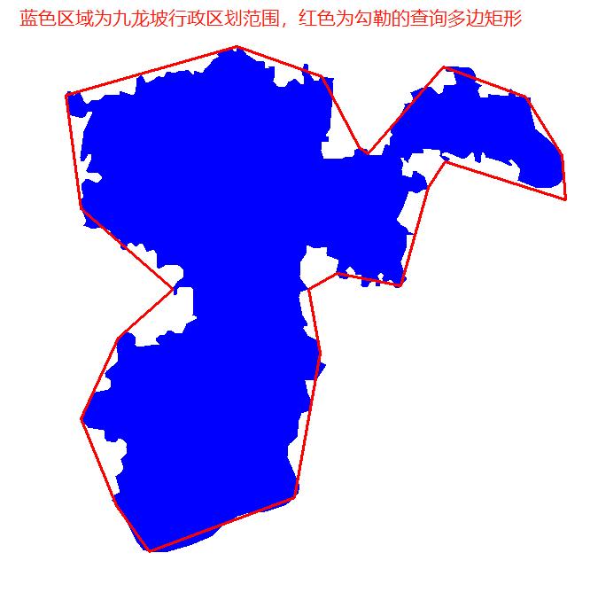 九龙坡卫星数据查询范围-红线