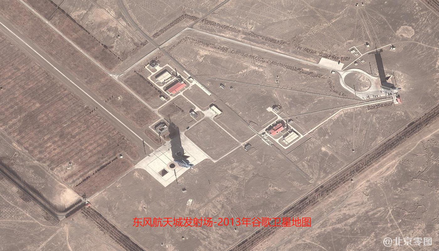 东风航天城发射场谷歌卫星地图
