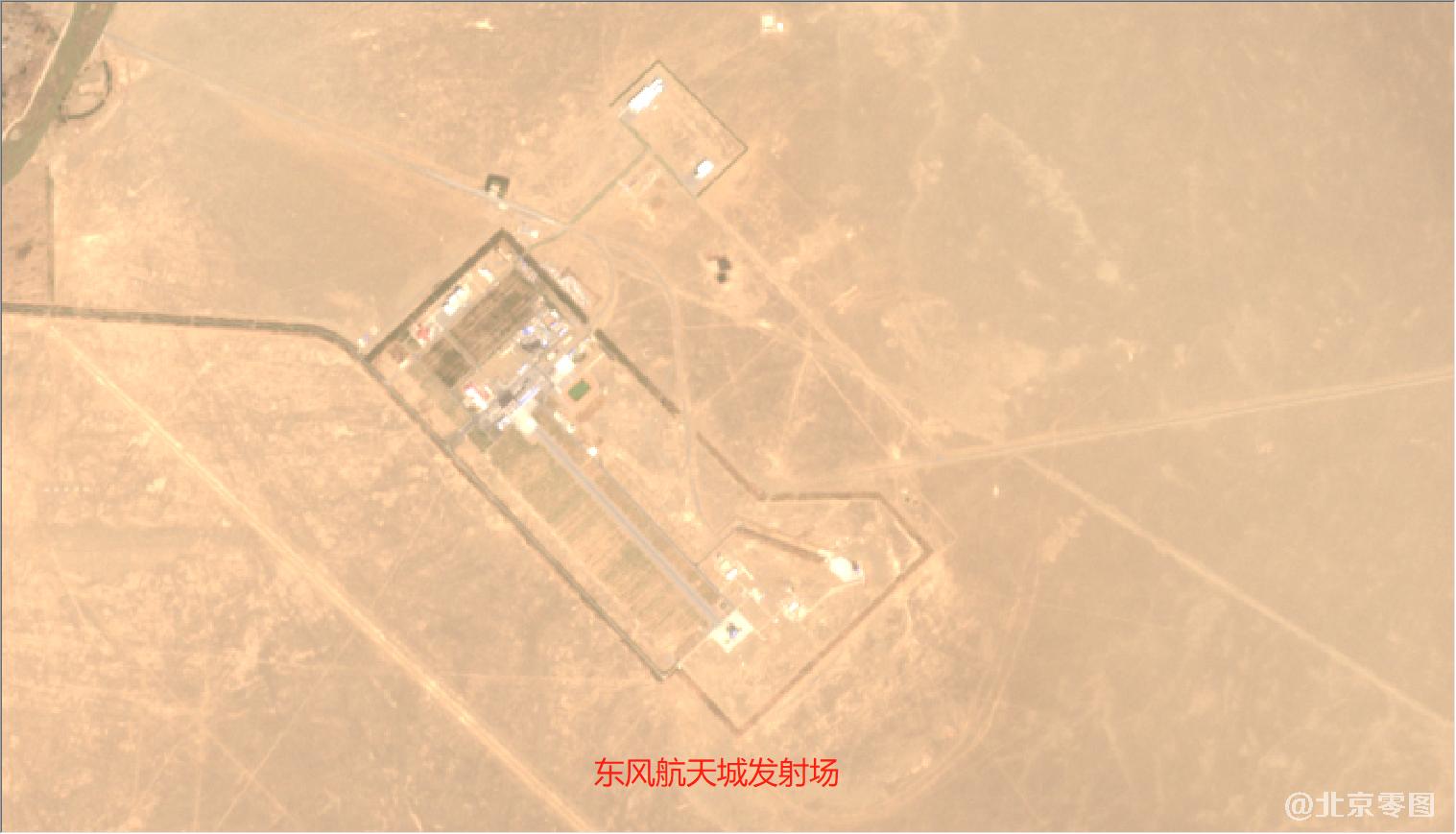 酒泉卫星发射中心及周边最新卫星图-东风航天城发射场