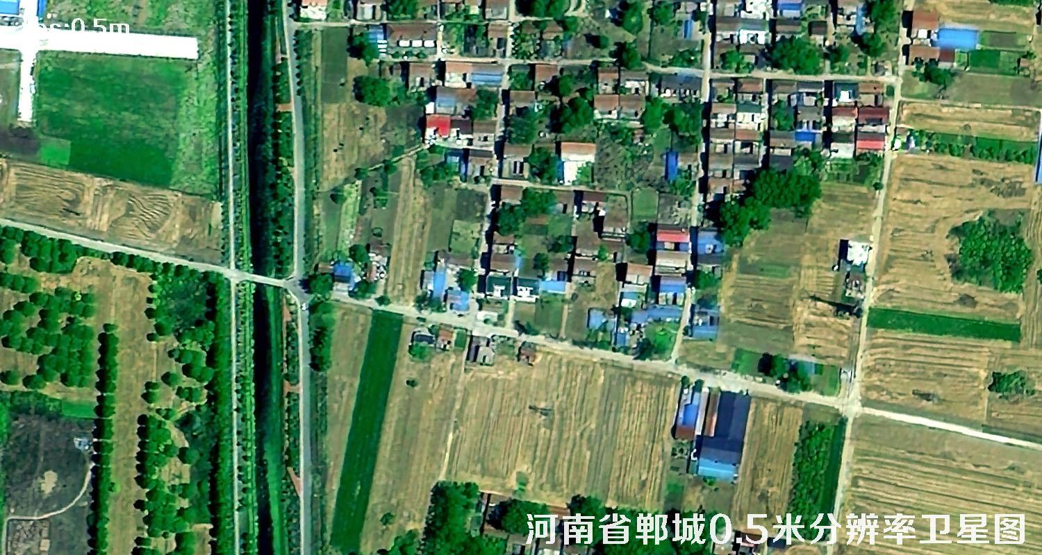 河南省周口市郸城县0.5米分辨率卫星图