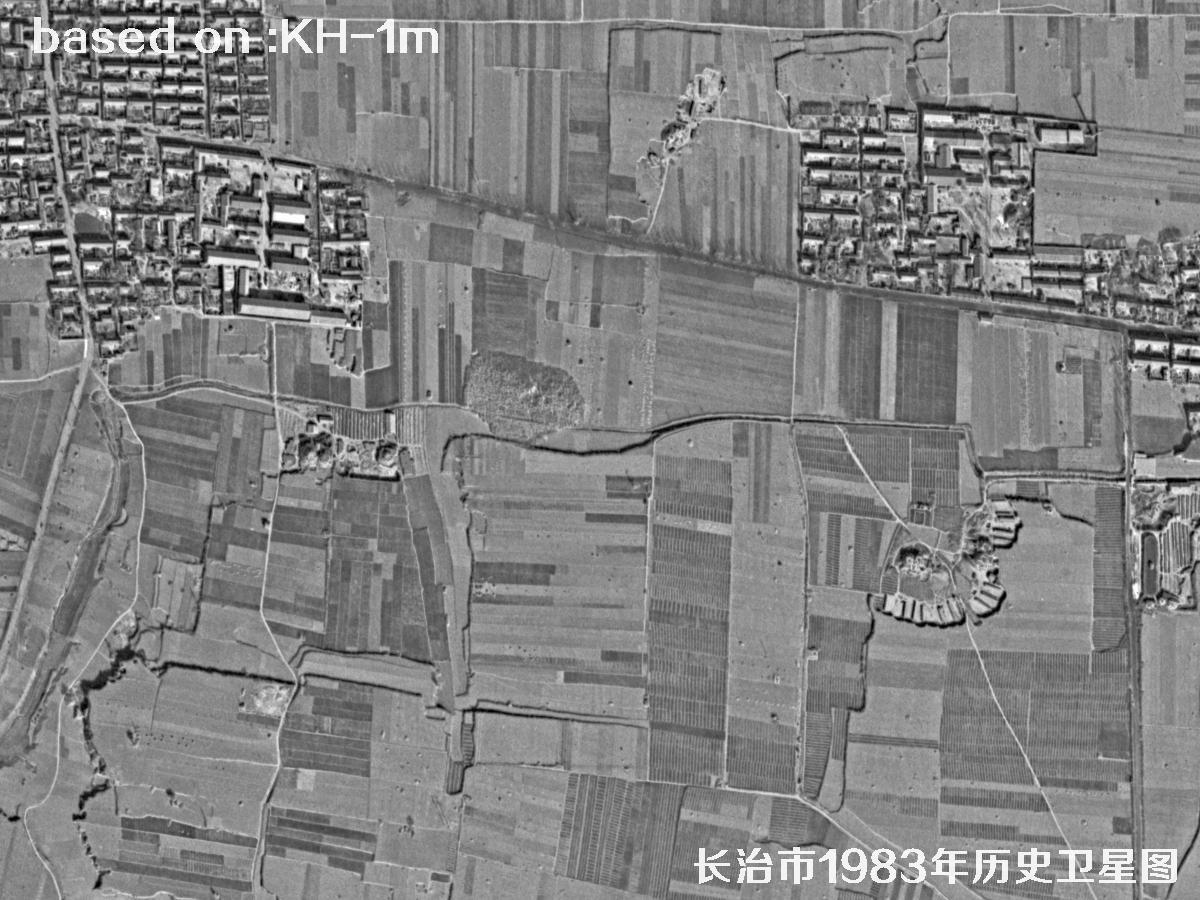 锁眼卫星的历史价值：长治市1983年历史卫星地图11