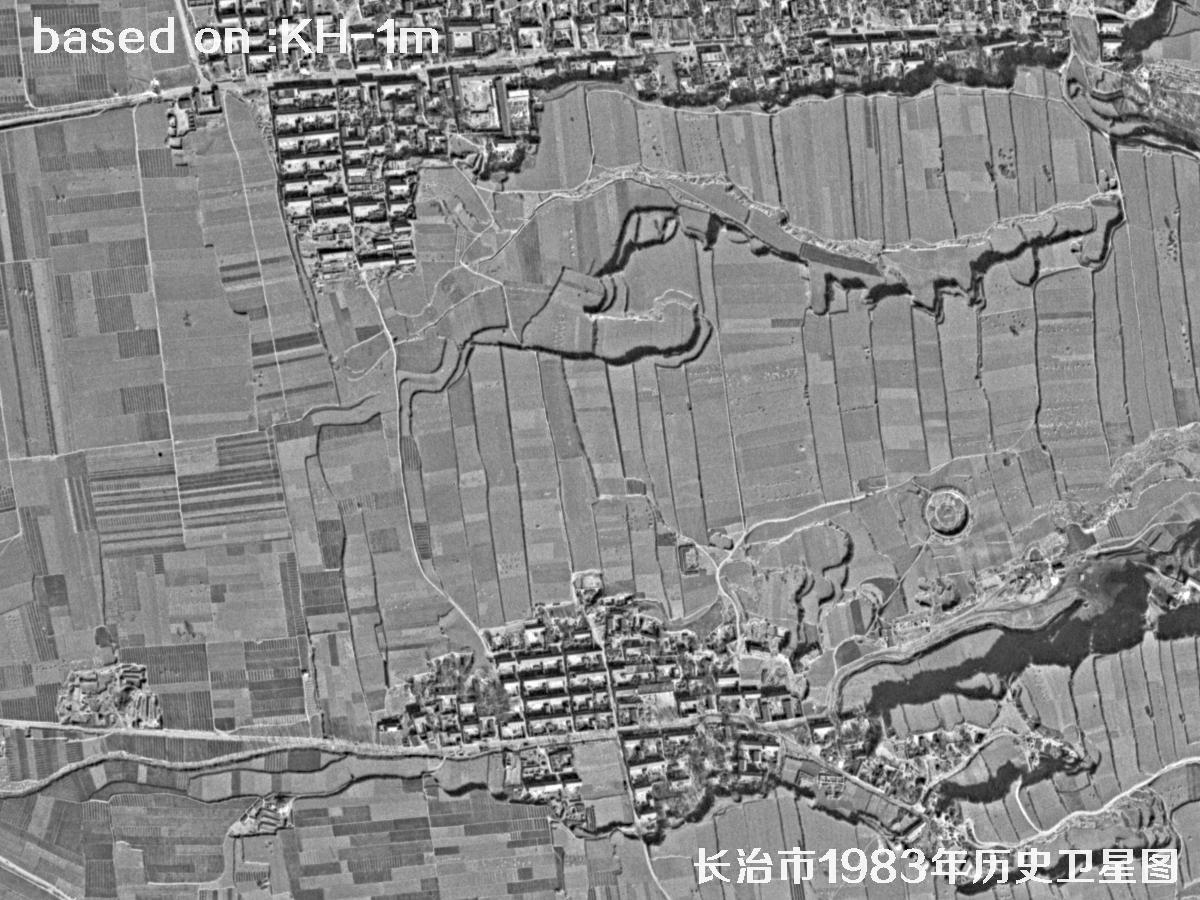 锁眼卫星的历史价值：长治市1983年历史卫星地图13