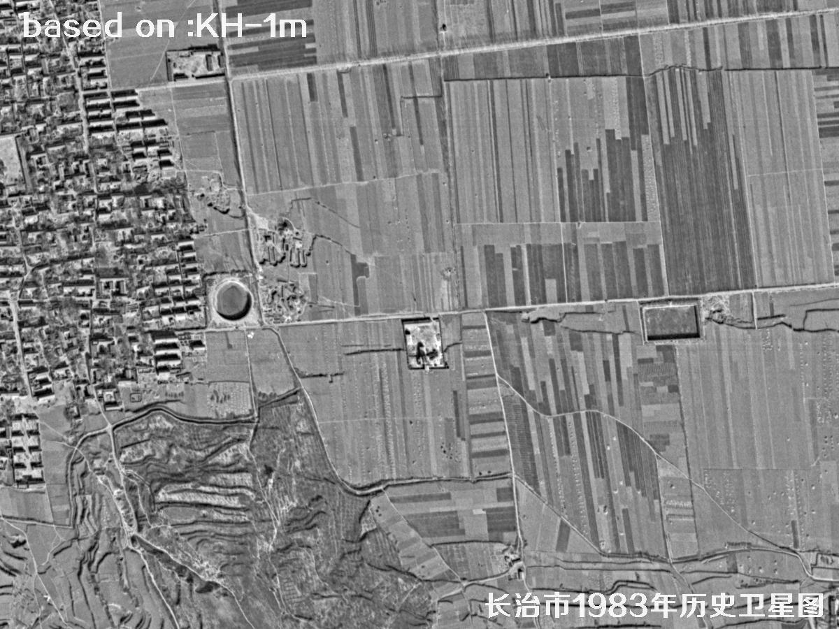 锁眼卫星的历史价值：长治市1983年历史卫星地图18