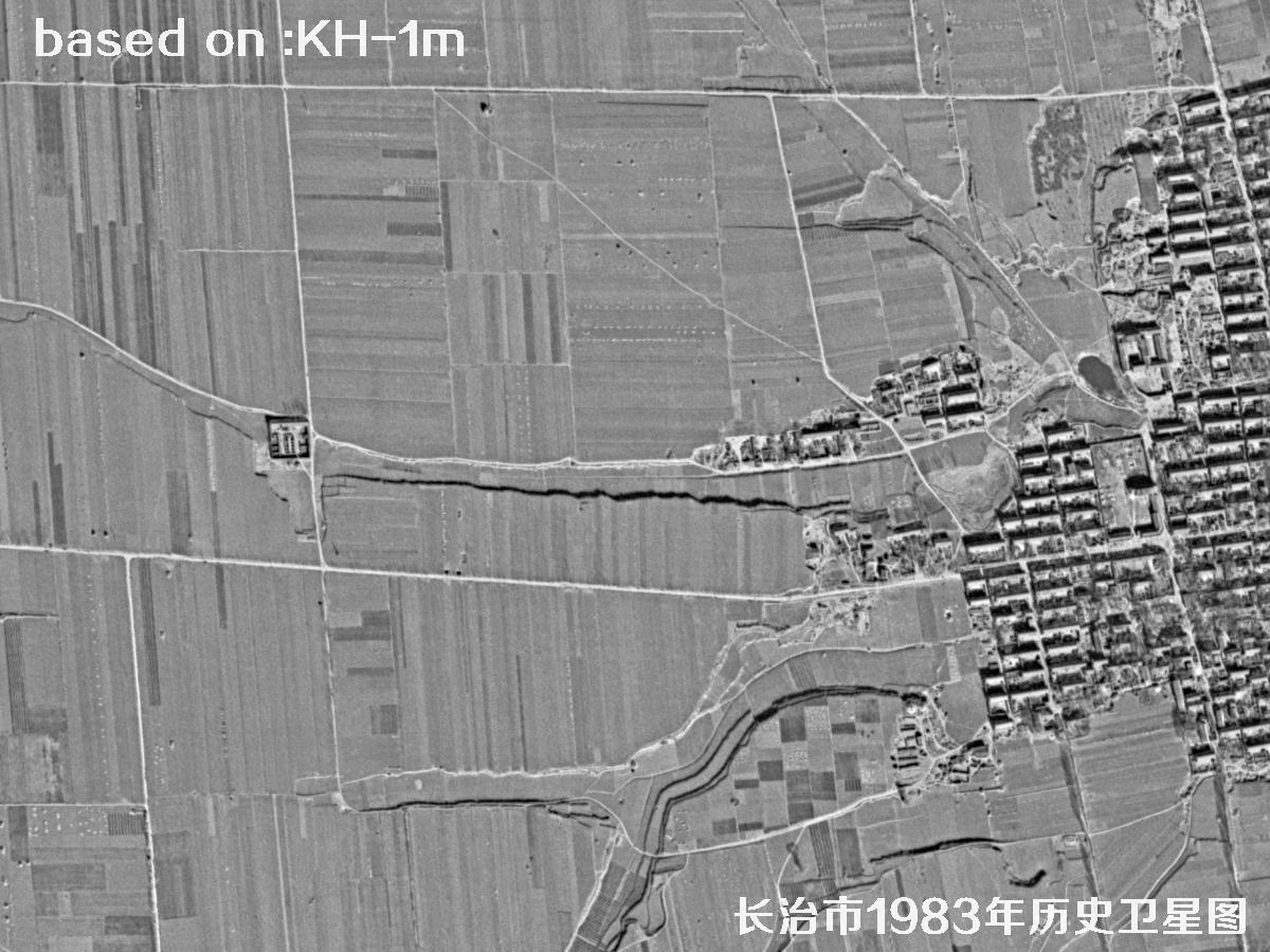 锁眼卫星的历史价值：长治市1983年历史卫星地图21