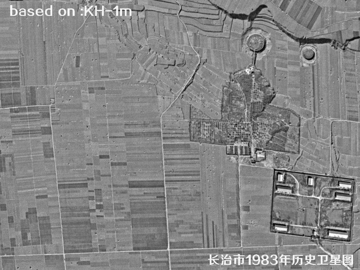 锁眼卫星的历史价值：长治市1983年历史卫星地图22