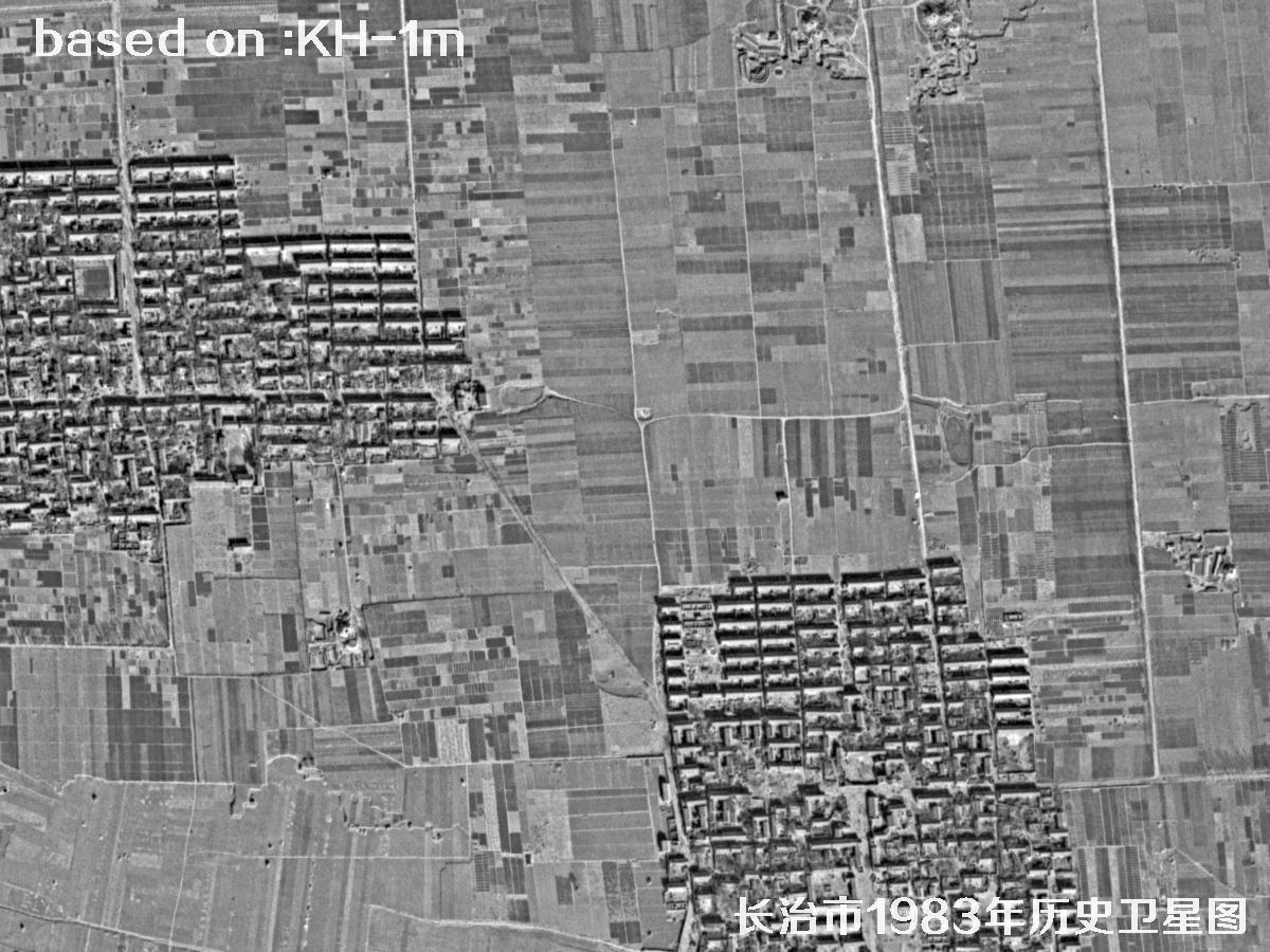 锁眼卫星的历史价值：长治市1983年历史卫星地图24