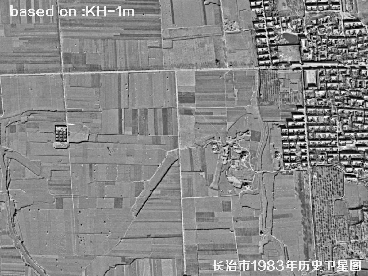 锁眼卫星的历史价值：长治市1983年历史卫星地图26