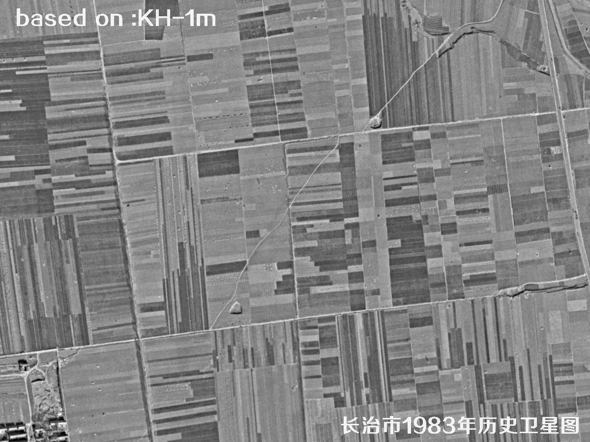 锁眼卫星的历史价值：长治市1983年历史卫星地图28