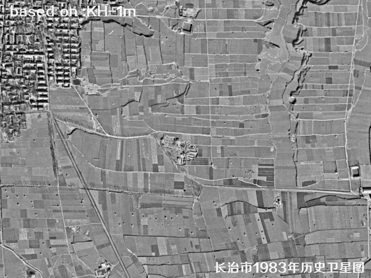 锁眼卫星的历史价值：长治市1983年历史卫星地图29