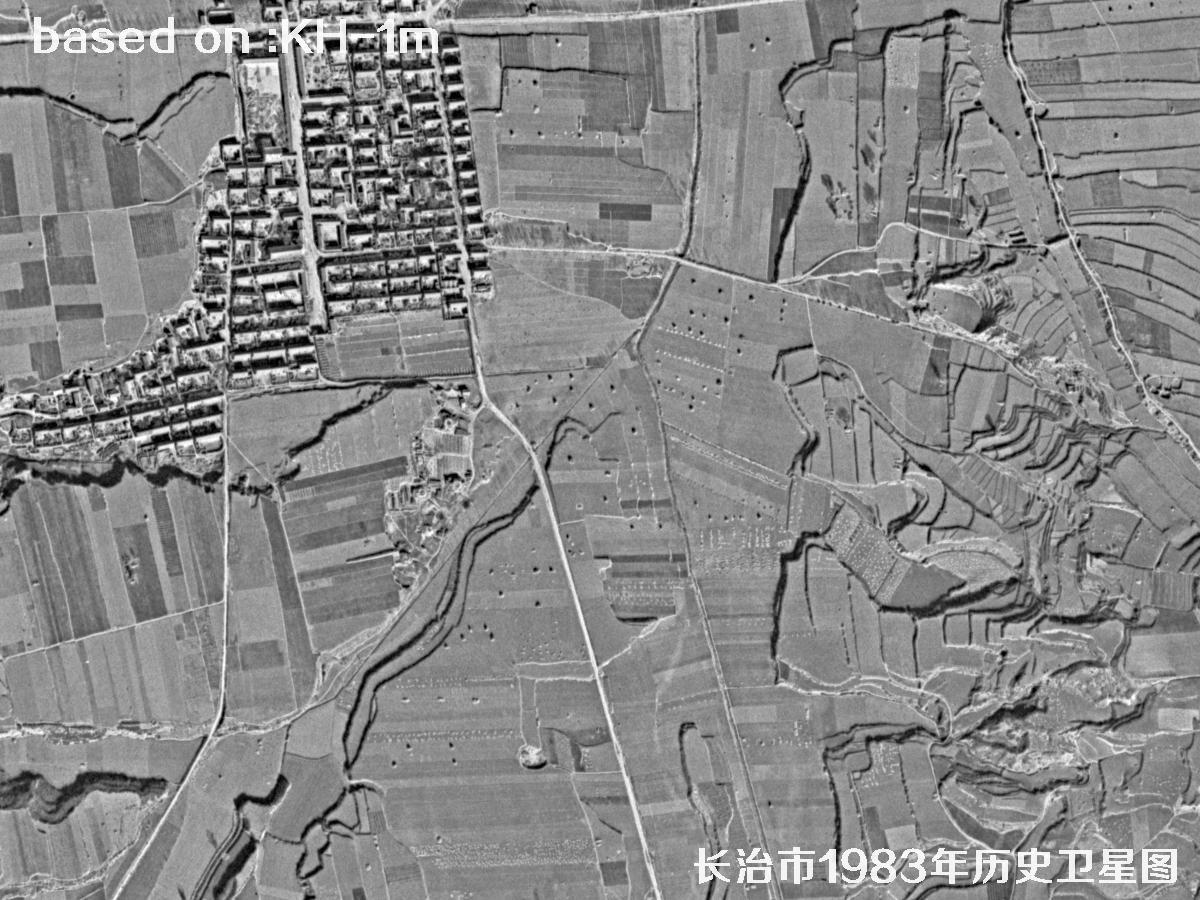 The Historical Value of Keyhole Satellite Imagery: 1983 Satellite Map of Changzhi