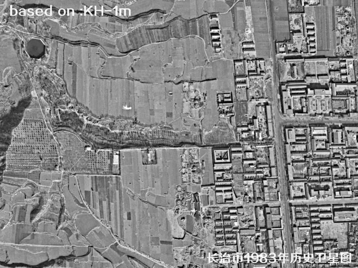 锁眼卫星的历史价值：长治市1983年历史卫星地图5