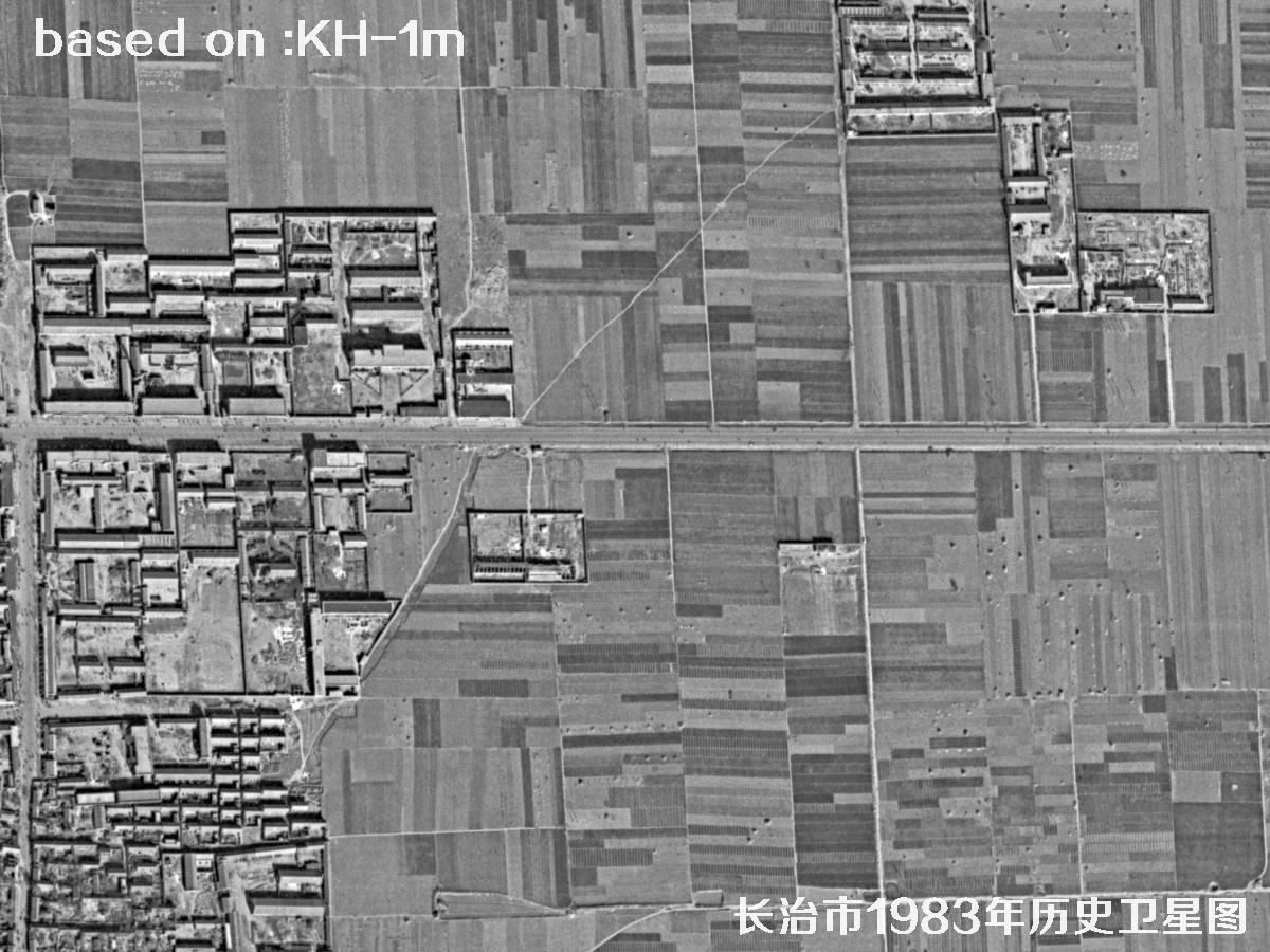 锁眼卫星的历史价值：长治市1983年历史卫星地图6