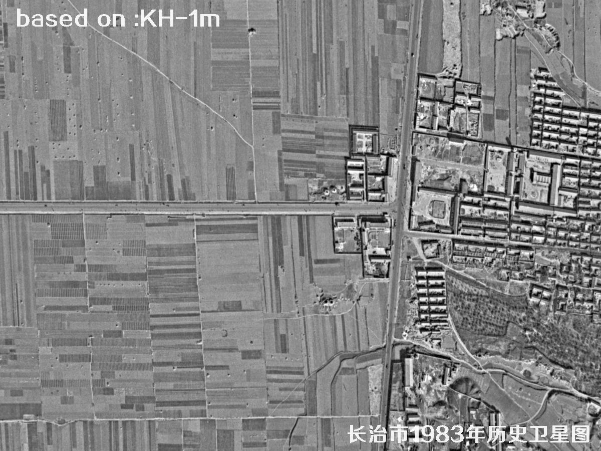 锁眼卫星的历史价值：长治市1983年历史卫星地图7