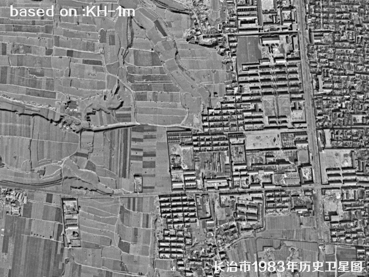 锁眼卫星的历史价值：长治市1983年历史卫星地图8