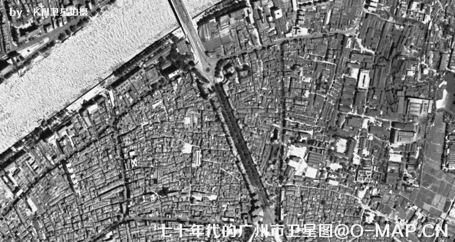 Keyhole锁眼卫星拍摄的历史影像图