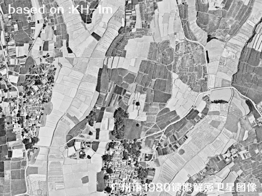 广州市1980年历史卫星图像 | Buy Keyhole Satellite image1