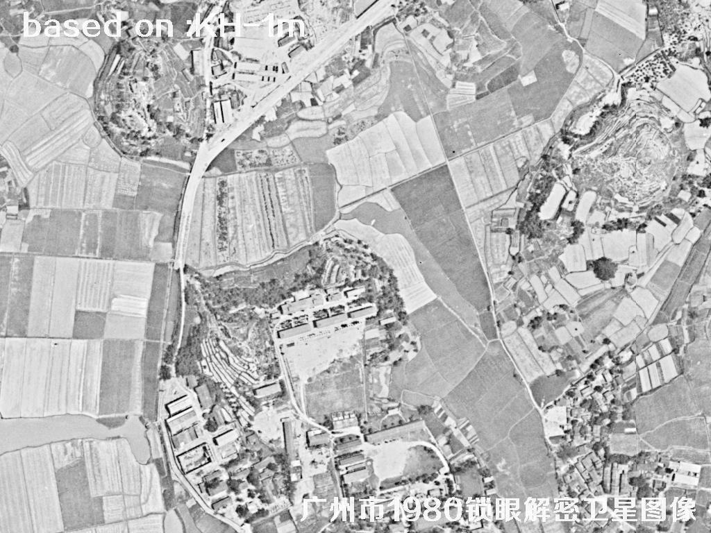 广州市1980年历史卫星图像 | Buy Keyhole Satellite image11
