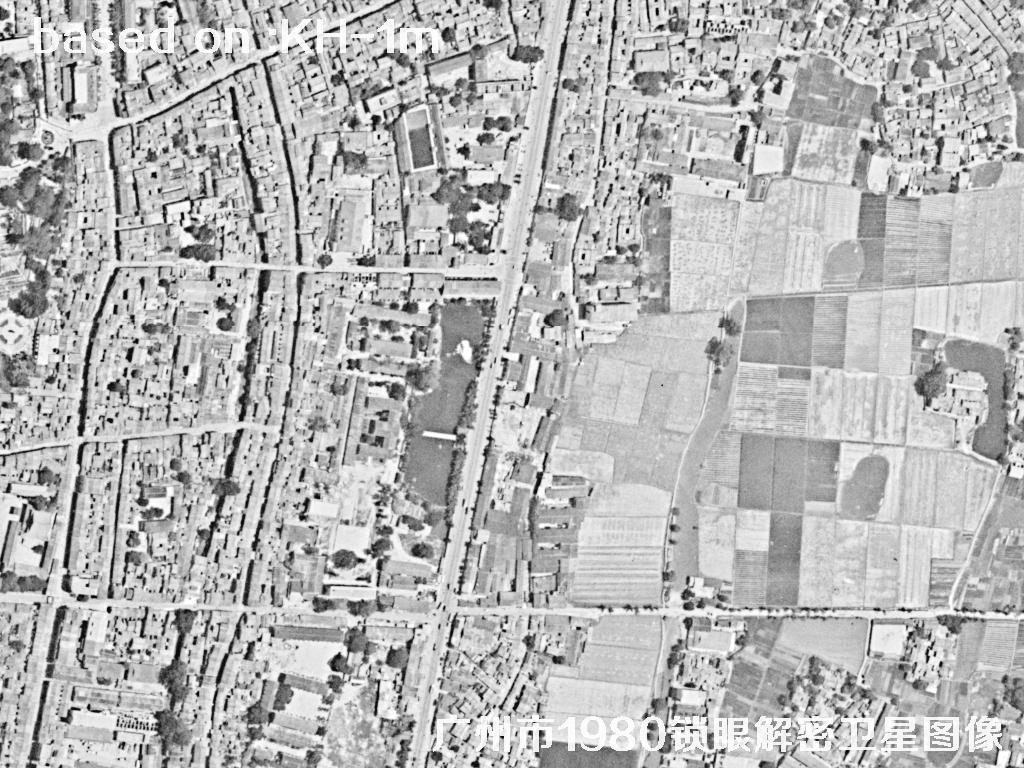 广州市1980年历史卫星图像 | Buy Keyhole Satellite image19
