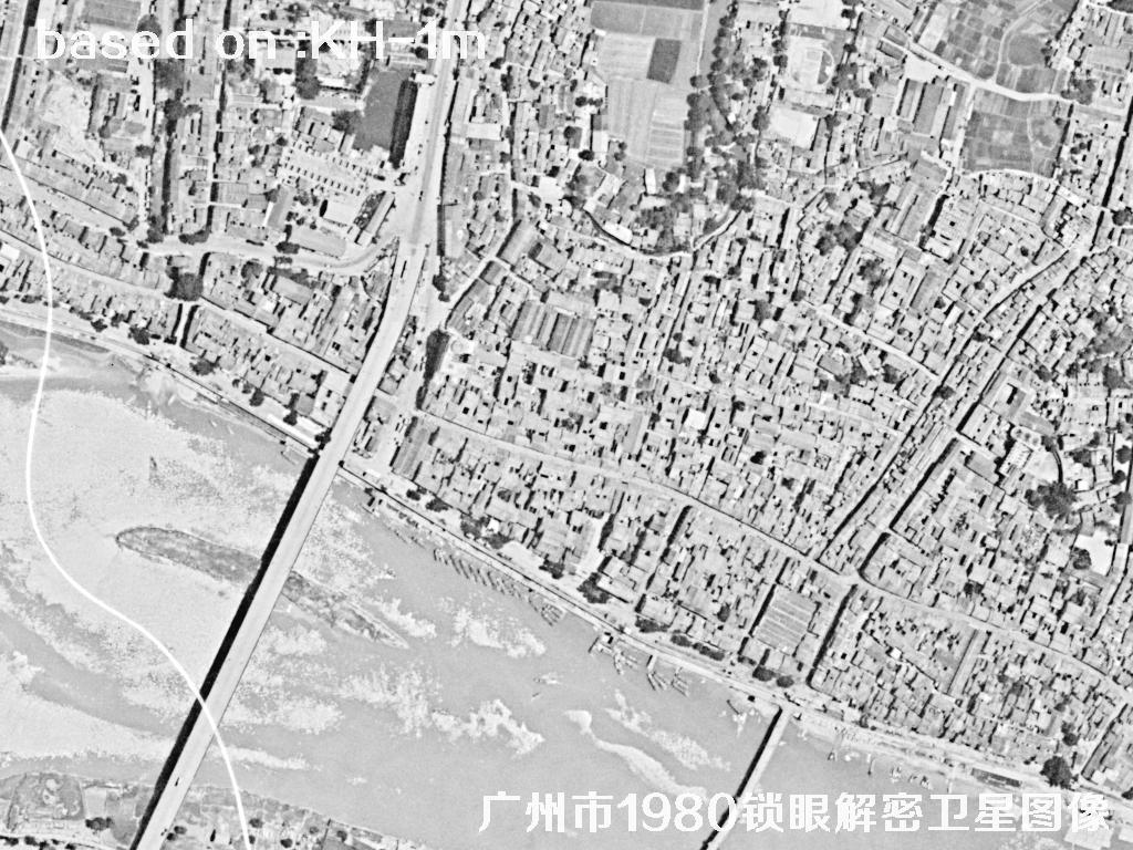 广州市1980年历史卫星图像 | Buy Keyhole Satellite image20