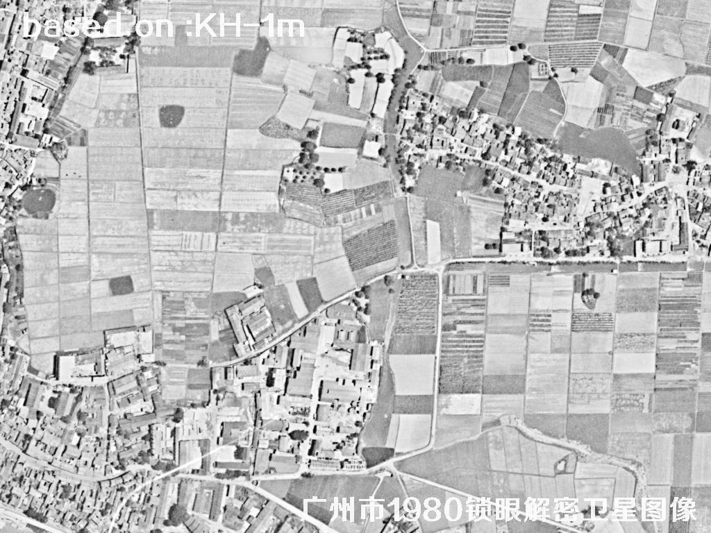 广州市1980年历史卫星图像 | Buy Keyhole Satellite image21