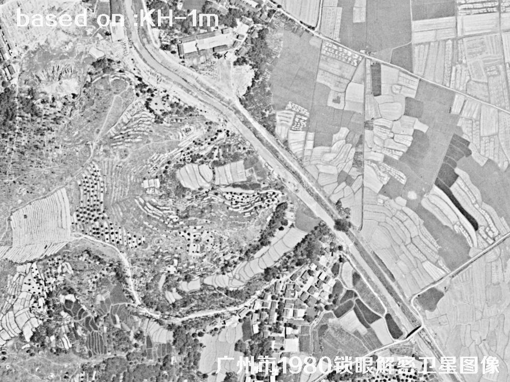 广州市1980年历史卫星图像 | Buy Keyhole Satellite image22