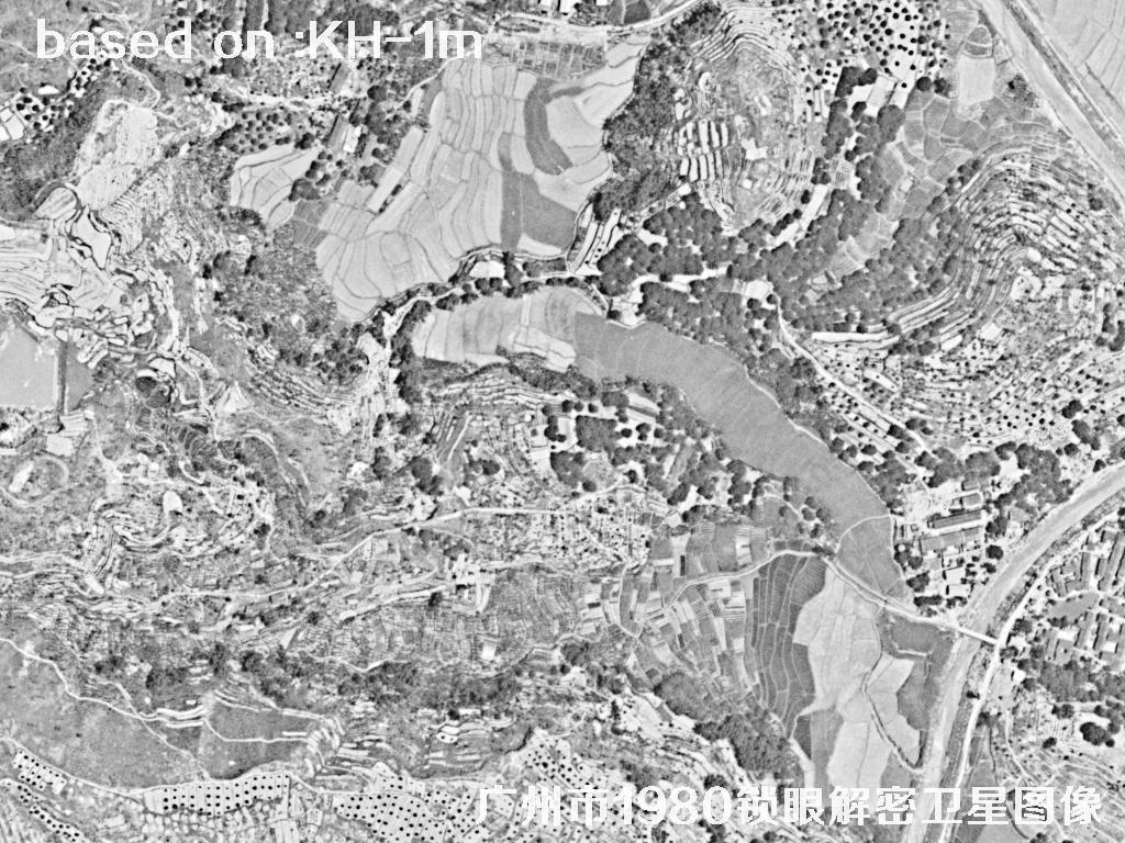 广州市1980年历史卫星图像 | Buy Keyhole Satellite image24