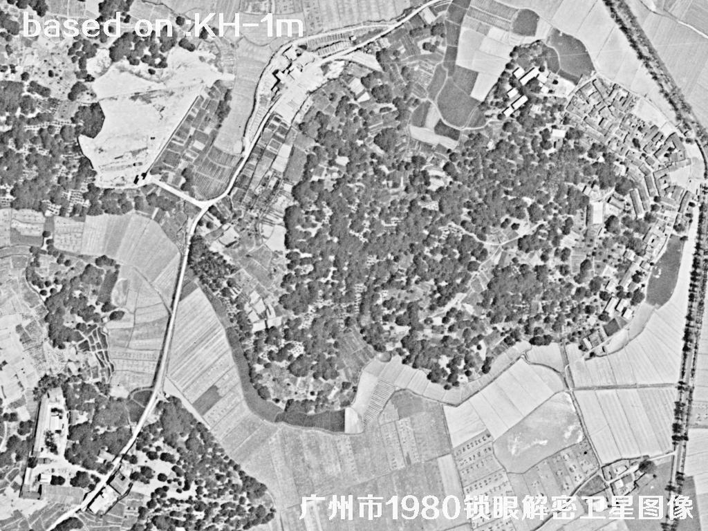 广州市1980年历史卫星图像 | Buy Keyhole Satellite image26