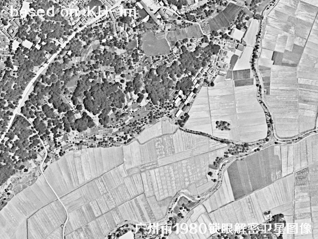 广州市1980年历史卫星图像 | Buy Keyhole Satellite image27