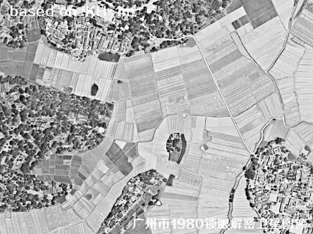 广州市1980年历史卫星图像 | Buy Keyhole Satellite image29