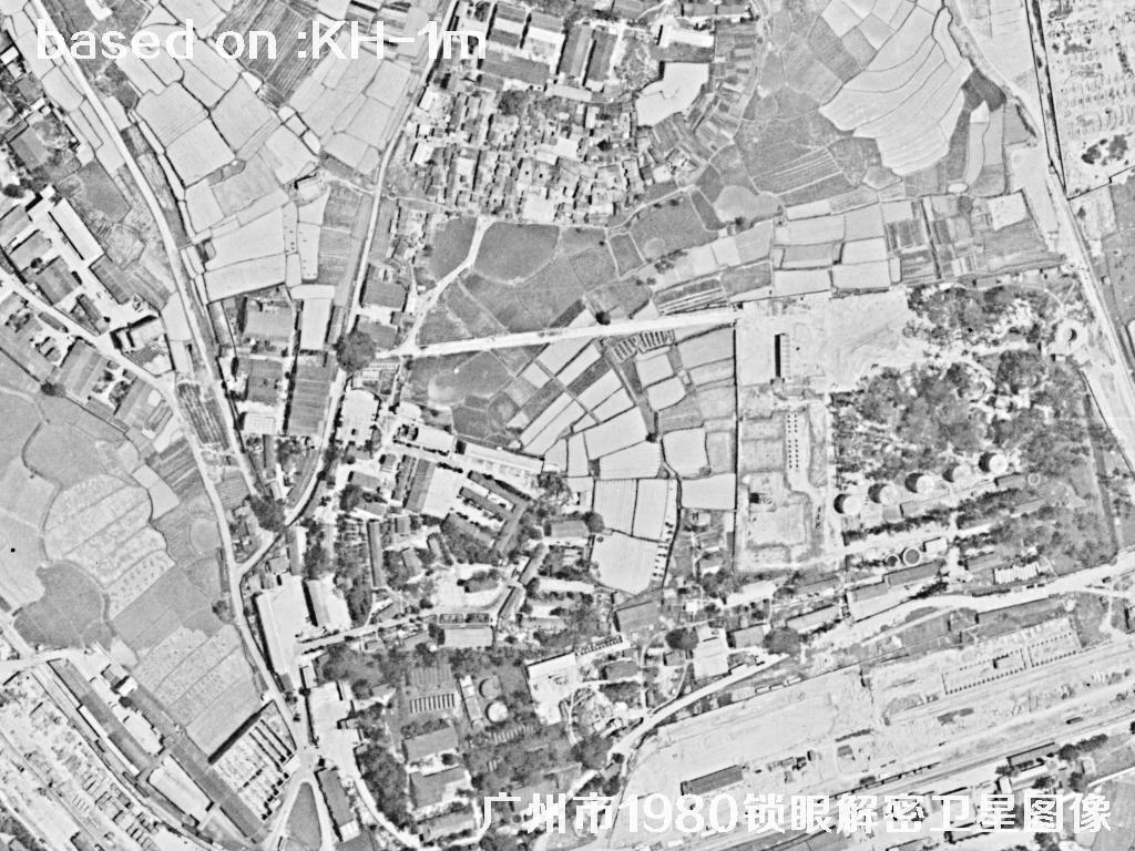 广州市1980年历史卫星图像 | Buy Keyhole Satellite image3