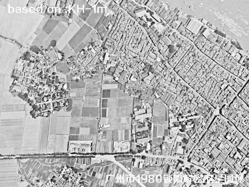 广州市1980年历史卫星图像 | Buy Keyhole Satellite image30