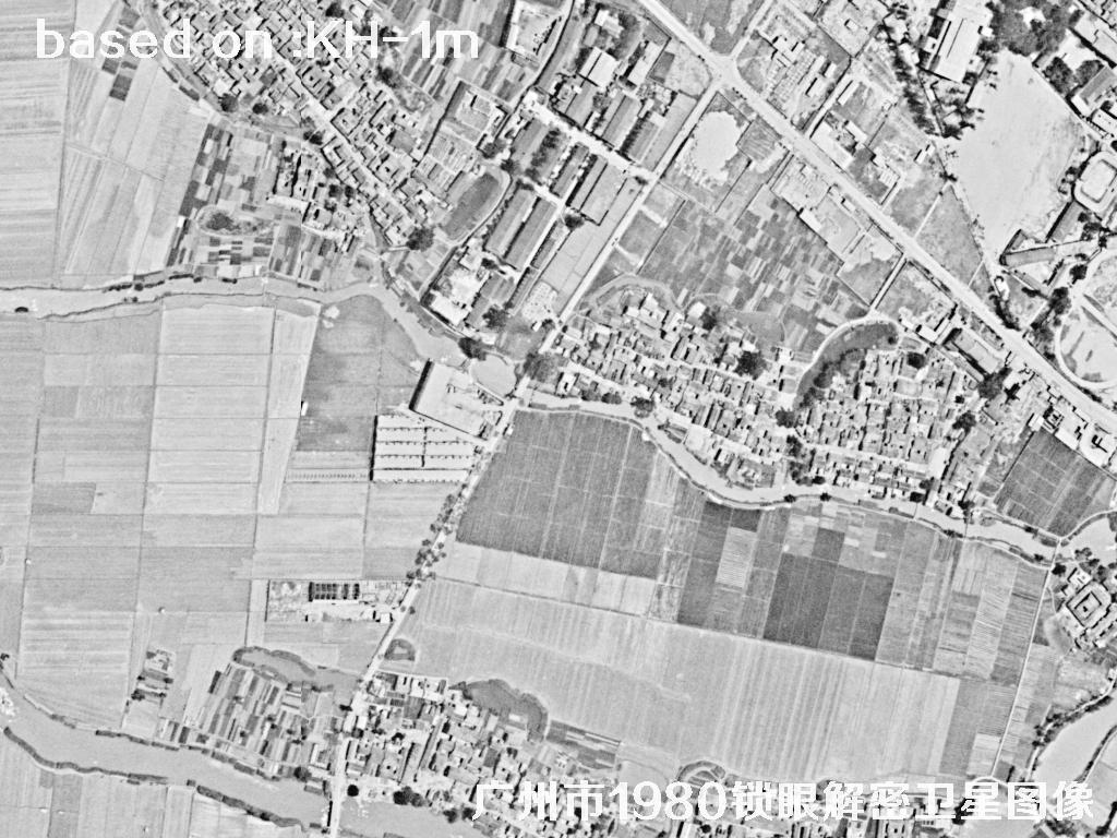 广州市1980年历史卫星图像 | Buy Keyhole Satellite image33