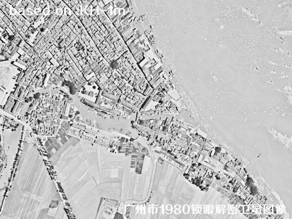 广州市1980年历史卫星图像 | Buy Keyhole Satellite image34