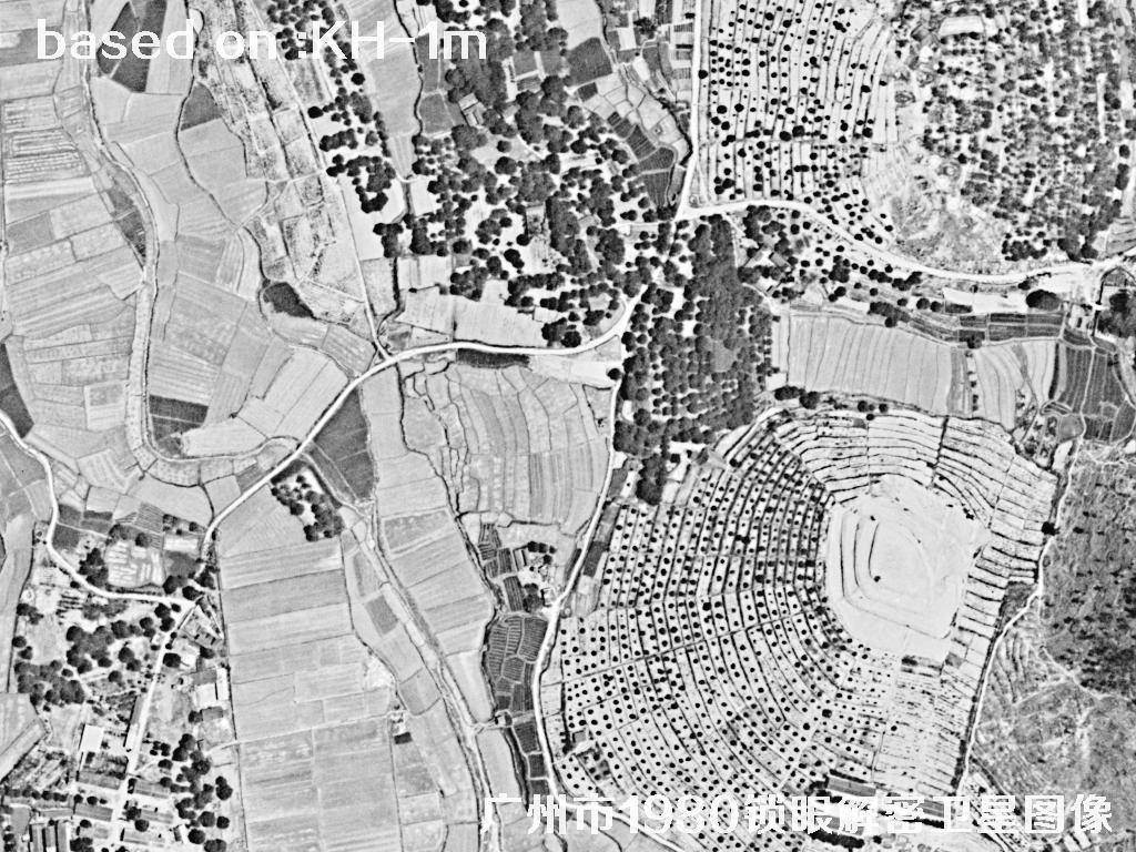 广州市1980年历史卫星图像 | Buy Keyhole Satellite image35