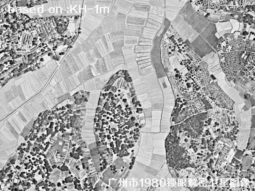 广州市1980年历史卫星图像 | Buy Keyhole Satellite image36