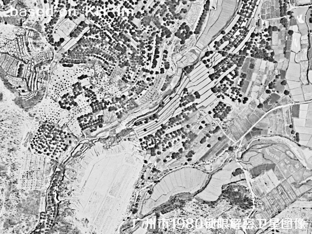 广州市1980年历史卫星图像 | Buy Keyhole Satellite image37