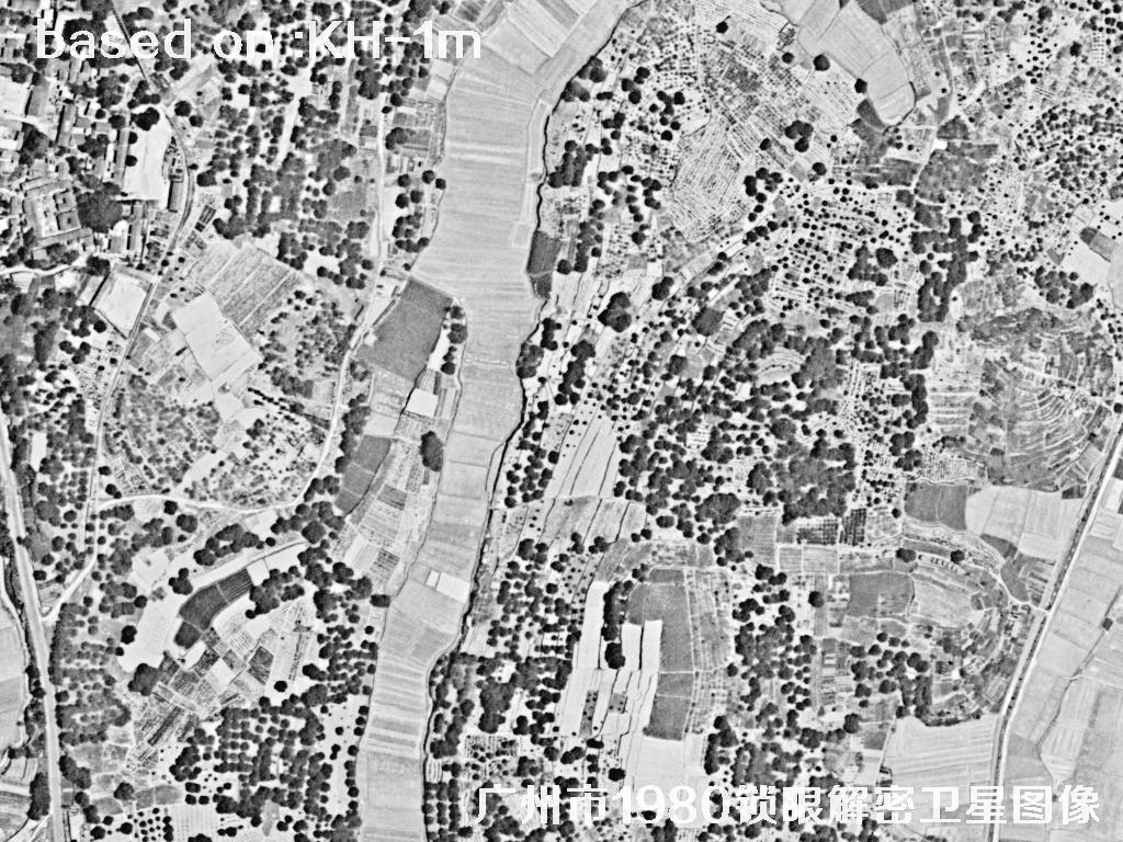 广州市1980年历史卫星图像 | Buy Keyhole Satellite image39