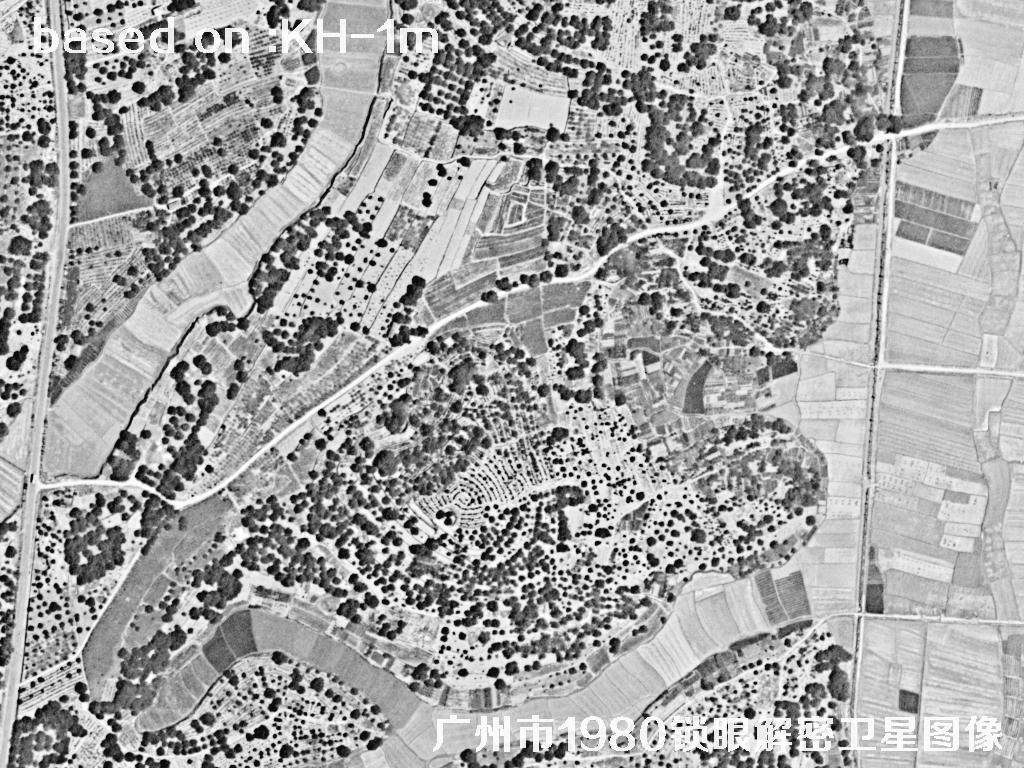 广州市1980年历史卫星图像 | Buy Keyhole Satellite image40