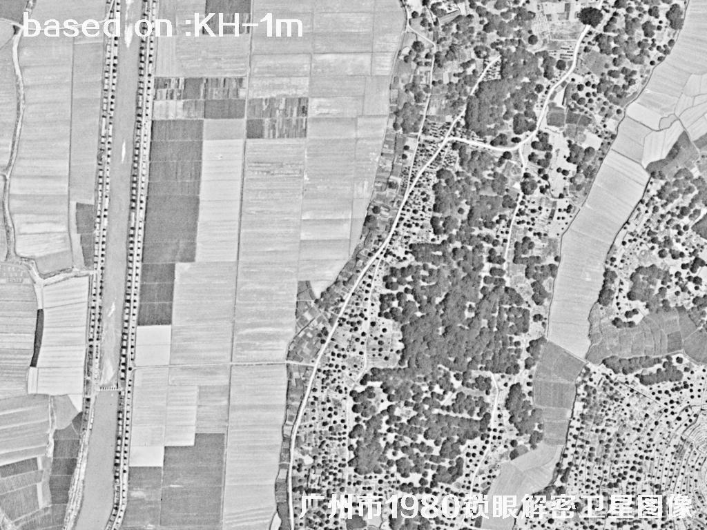 广州市1980年历史卫星图像 | Buy Keyhole Satellite image41