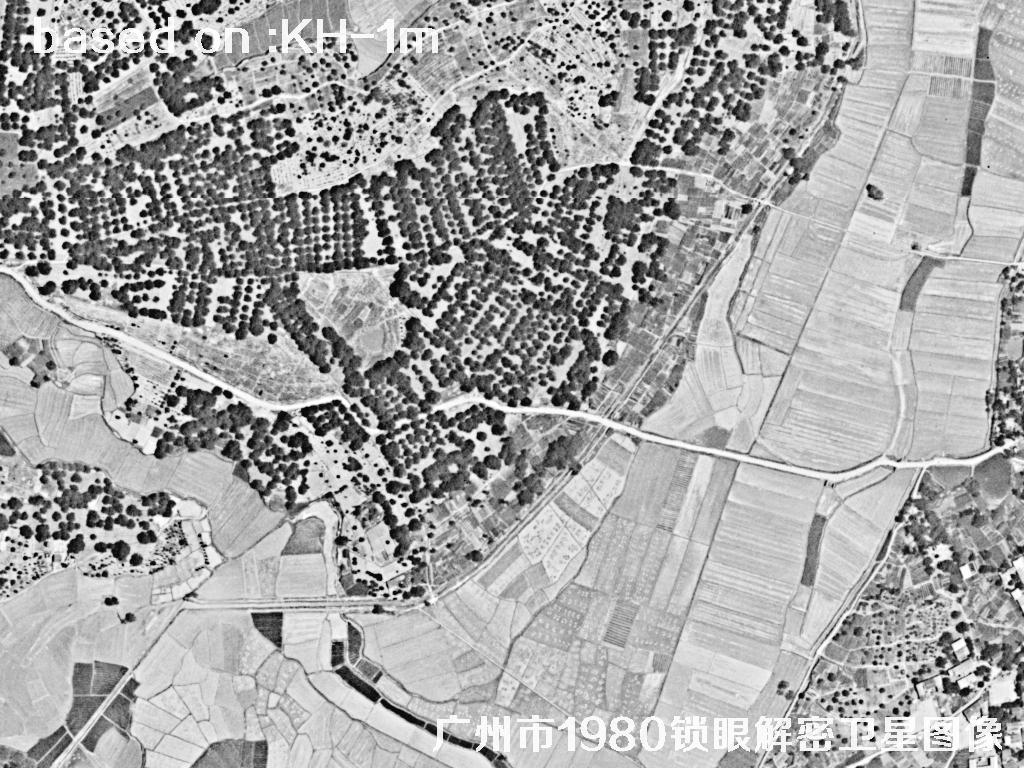 广州市1980年历史卫星图像 | Buy Keyhole Satellite image43