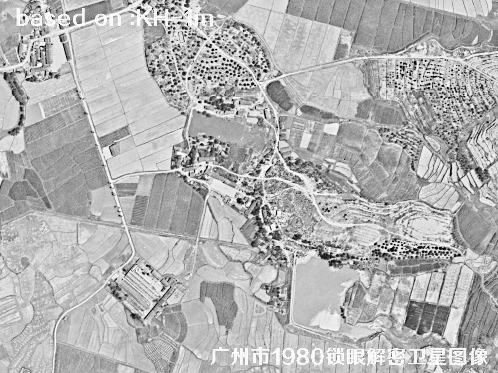 广州市1980年历史卫星图像 | Buy Keyhole Satellite image44