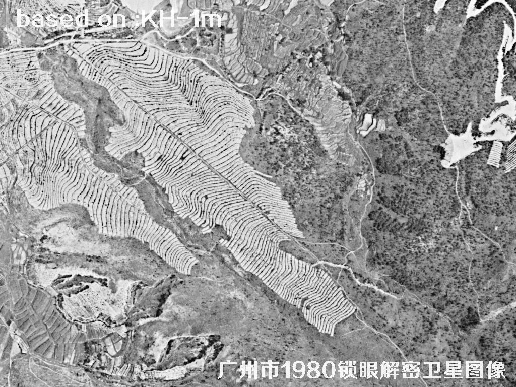 广州市1980年历史卫星图像 | Buy Keyhole Satellite image45