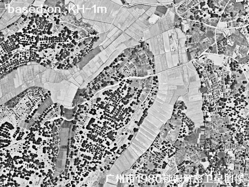 广州市1980年历史卫星图像 | Buy Keyhole Satellite image48