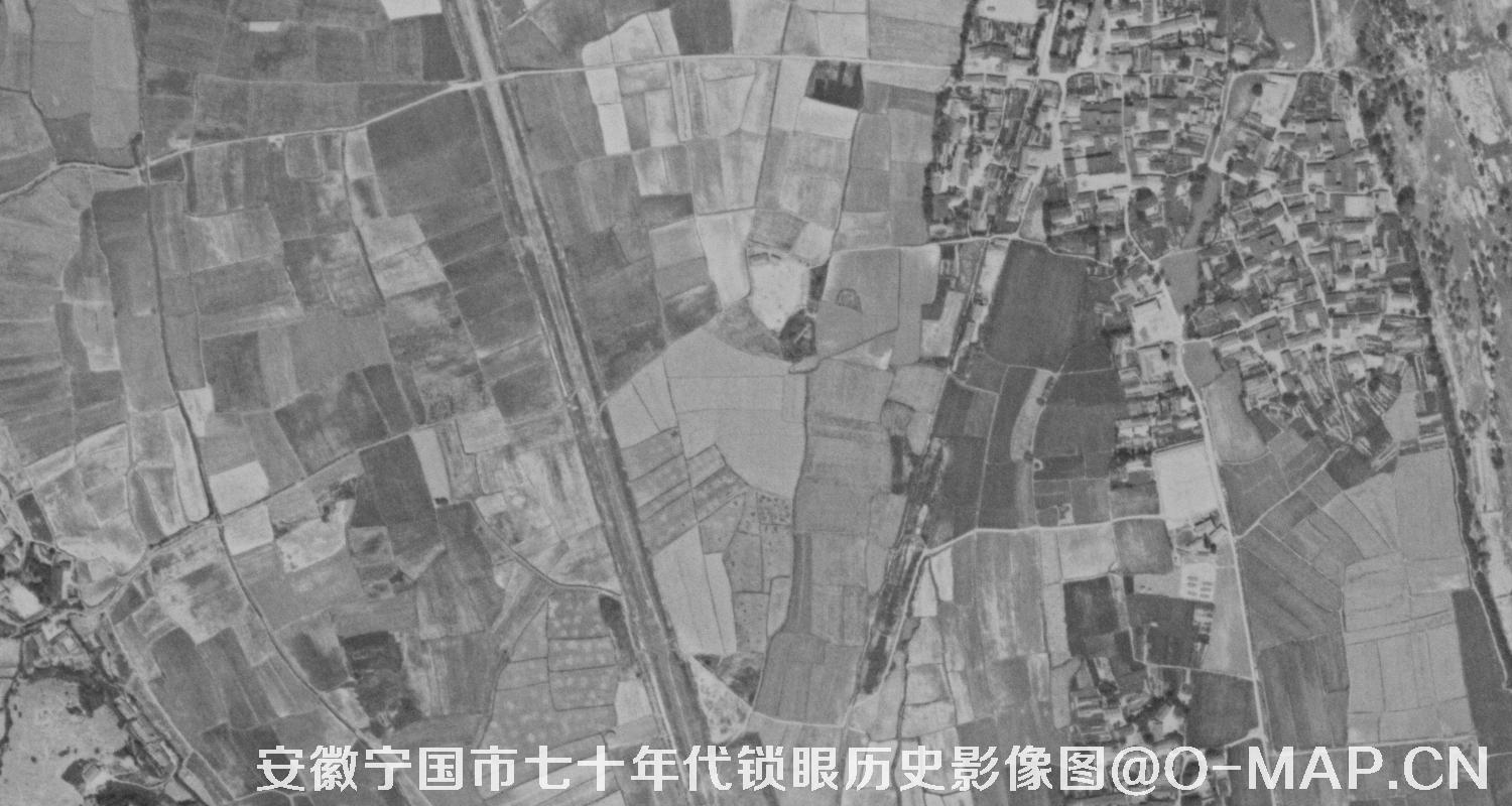 安徽宁国市七十年代KeyHole锁眼历史影像图