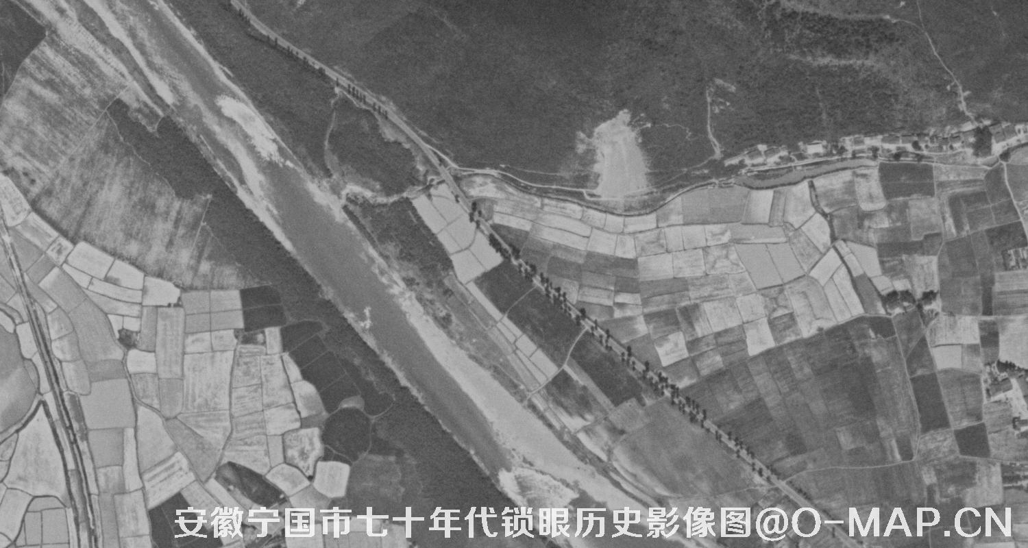 美国六七十年代卫星拍摄的图像