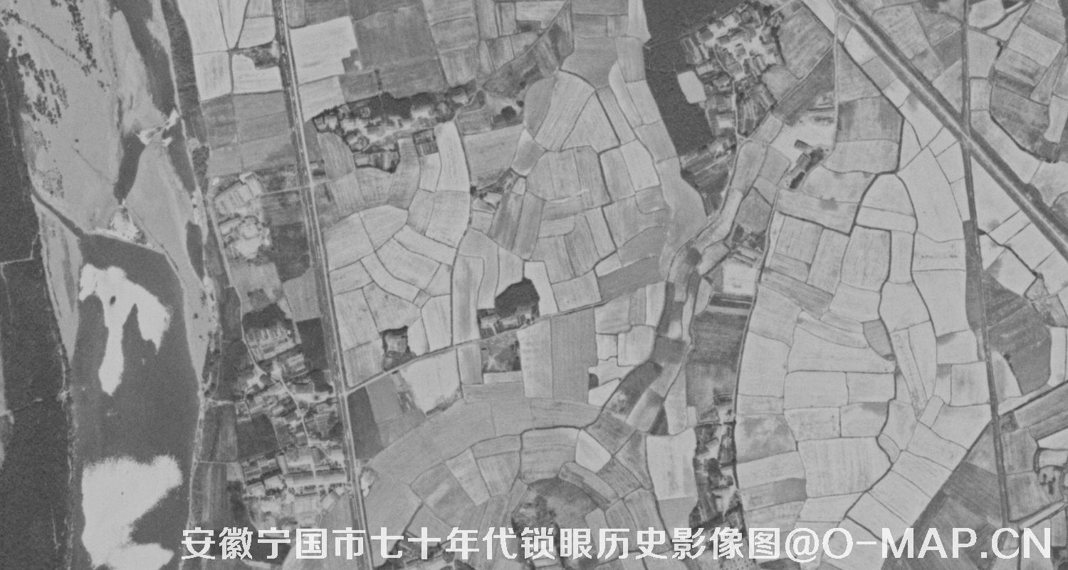 安徽宁国市七十年代KeyHole锁眼历史影像图