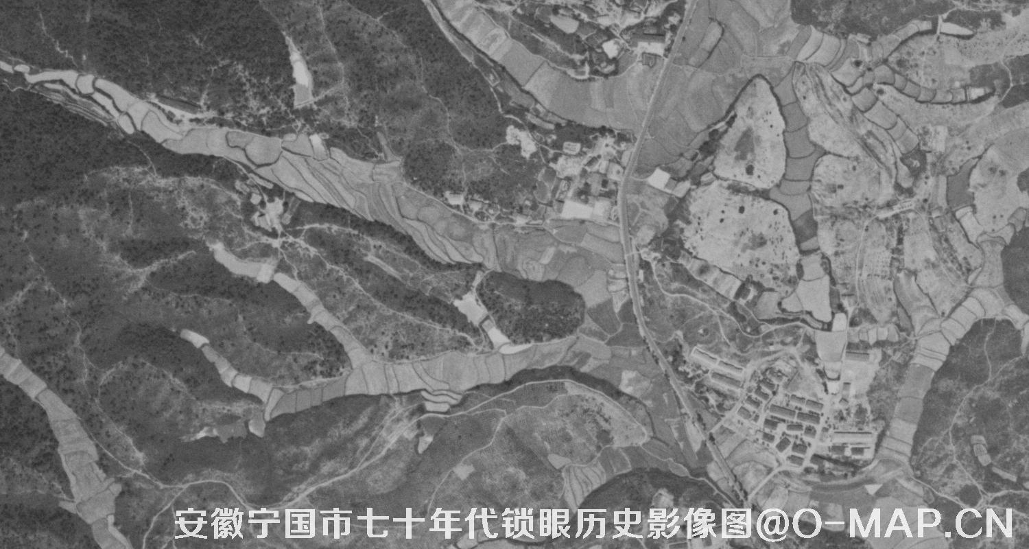 七八十年代的1米黑白卫星图