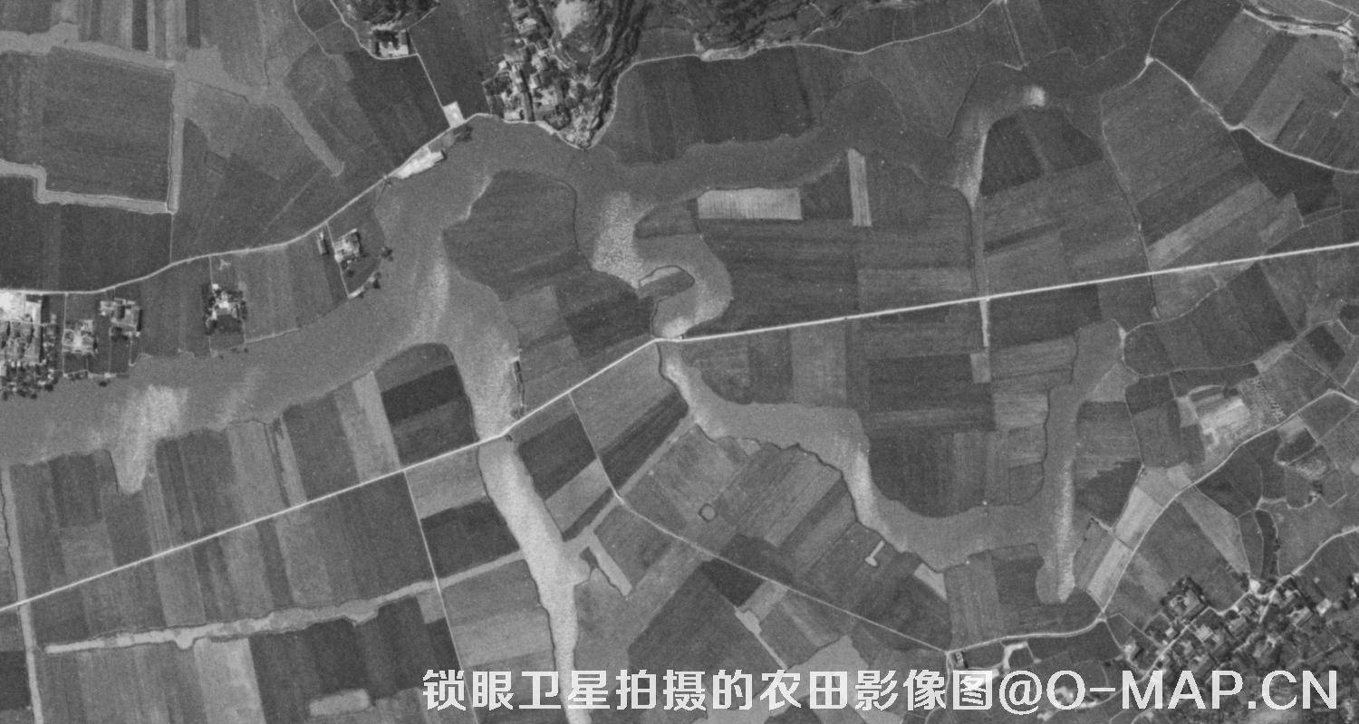 KeyHole锁眼卫星历史影像拍摄的农田影像图